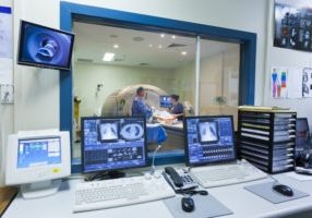 MRI machine and screens MRI machine and screens