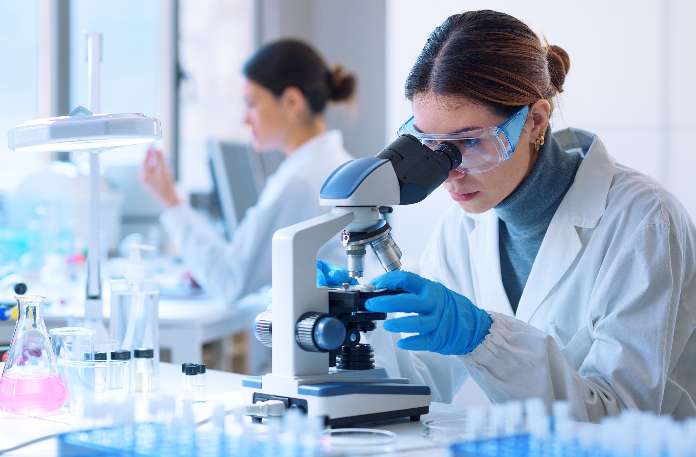 Researchers working in the clinical laboratory Medical & Dental Industry